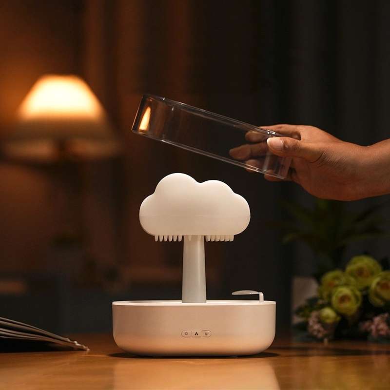 Rain Cloud Humidifier - 7-Color Ambience Light Aromatherapy Diffuser